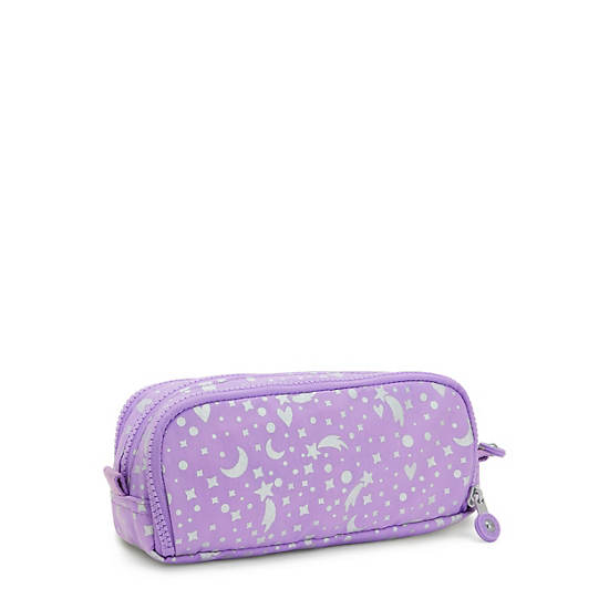 Kipling Gitroy Printed Pencil Case Taske Lilla | DK 1910SG